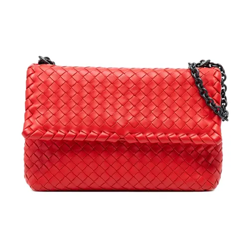 Pre-owned Woven Leather Shoulder Bag - Bottega Veneta Vintage - Modalova