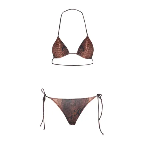 Printed Python Bikini Set - Jean Paul Gaultier - Modalova