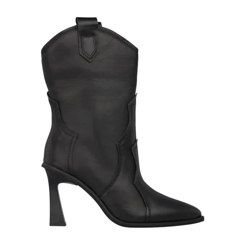 Embroidered heeled bootie - Alma EN Pena - Modalova