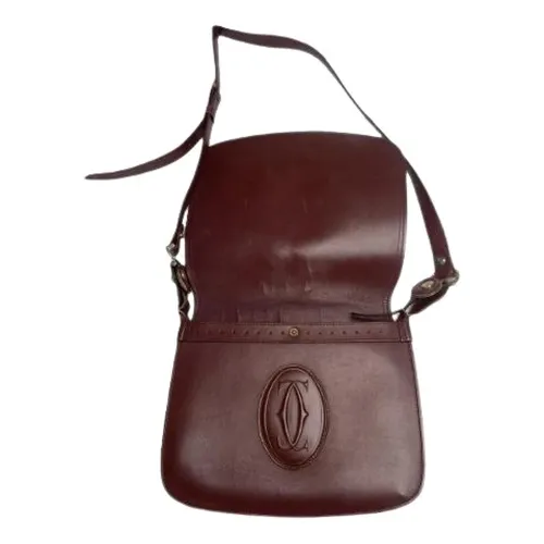 Pre-owned Leather Shoulder Bag - Cartier Vintage - Modalova