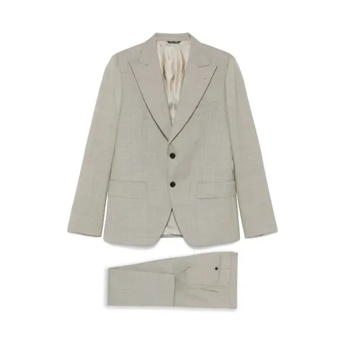 Ash Grey Suit with Front Button - Reveres 1949 - Modalova