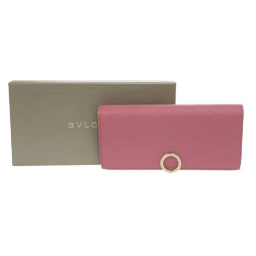 Pre-owned Leather Wallet - Bvlgari Vintage - Modalova