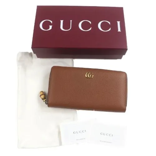 Pre-owned Leather wallets - Gucci Vintage - Modalova