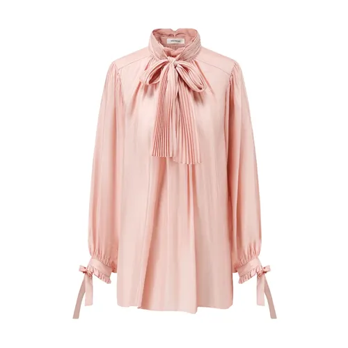 Soft Silk Tie-Front Blouse - Into THE East - Modalova