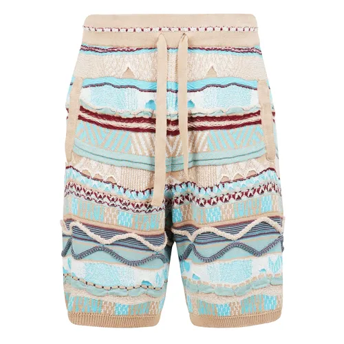 High-waisted cotton Bermuda shorts - Laneus - Modalova