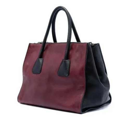 Pre-owned Leather Satchel - Prada Vintage - Modalova