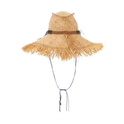 Frayed Trim Sun Hat - Cuba Lab - Modalova