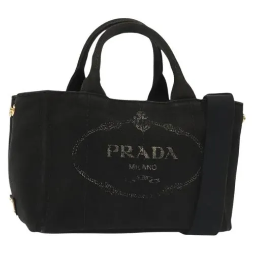 Pre-owned Canvas Tote Bag - Prada Vintage - Modalova