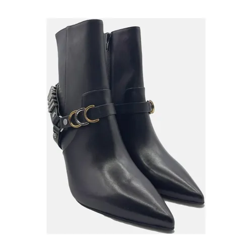 Leather Ankle Boot in Violet - Pinko - Modalova