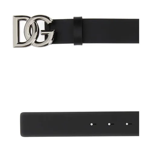 Black Leather Belt - Dolce & Gabbana - Modalova