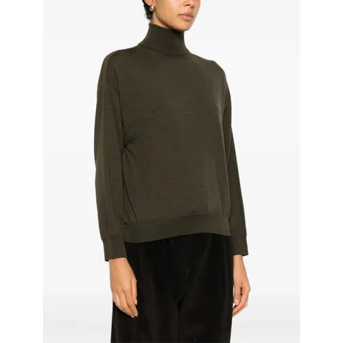 Roll-Neck Long-Sleeve Top - Peserico - Modalova