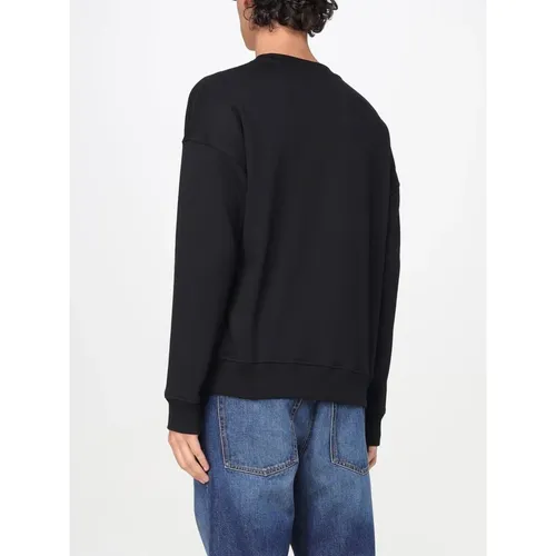 Felpa Girocollo con Dettaglio Logo - Diesel - Modalova