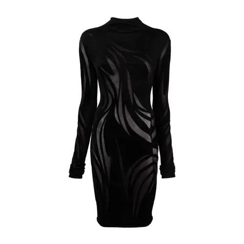 Minivestido Transparente de Chenilla - Mugler - Modalova