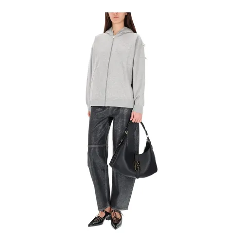Teddy Zip Hoodie - Ganni - Modalova