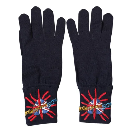 Embroidered Wool Mitten - Dolce & Gabbana - Modalova