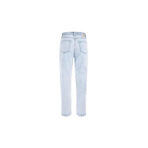 Studded Light Wash High-Waisted Jeans - YES ZEE - Modalova
