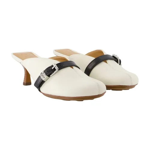Sandali Bianchi in Pelle con Tacco - Ganni - Modalova