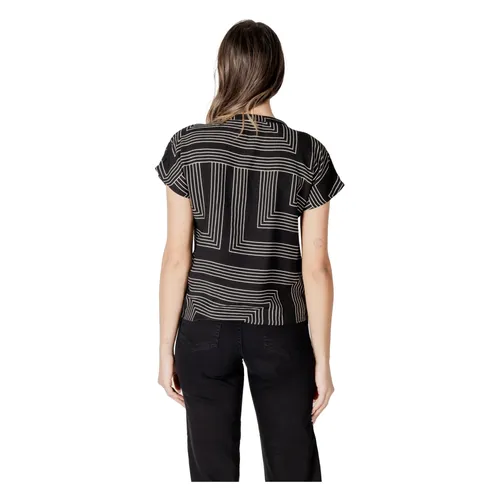 Modern Geometric V-Neck T-Shirt - Jacqueline de Yong - Modalova