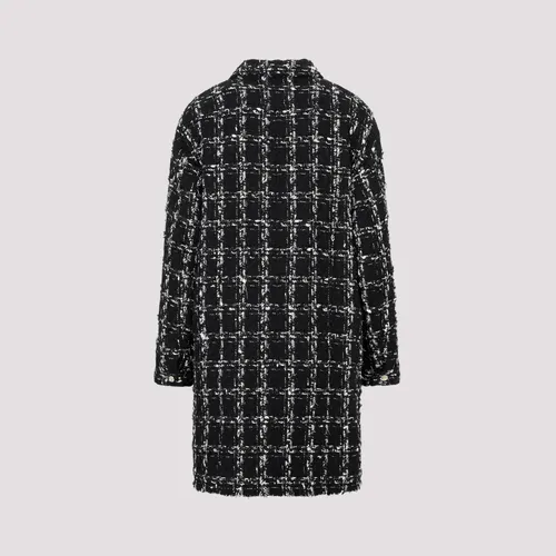 Checked Bouclé Coat - Giambattista Valli - Modalova