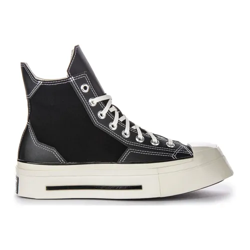 Squared High Black Canvas Trainers - Converse - Modalova