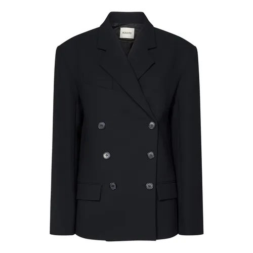 Black Slim Fit Blazer Jacket - Khaite - Modalova