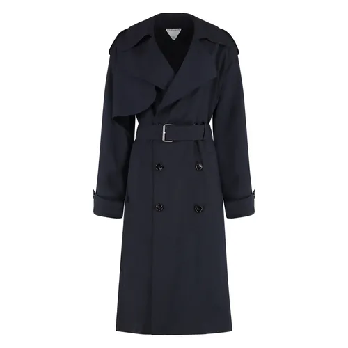 Fine Wool Trench Coat - Bottega Veneta - Modalova