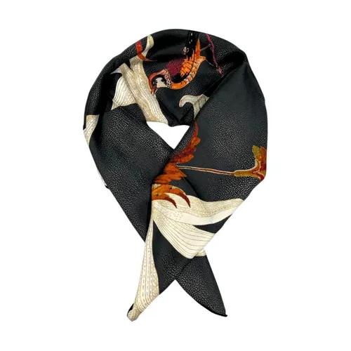 Silk Scarf with Elegant Finish - Borbonese - Modalova