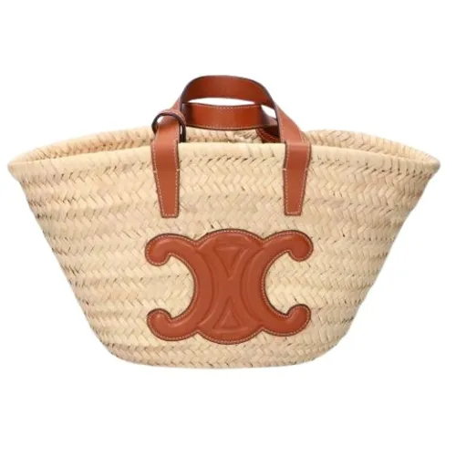 Pre-owned Raffia Tote Bag - Celine Vintage - Modalova