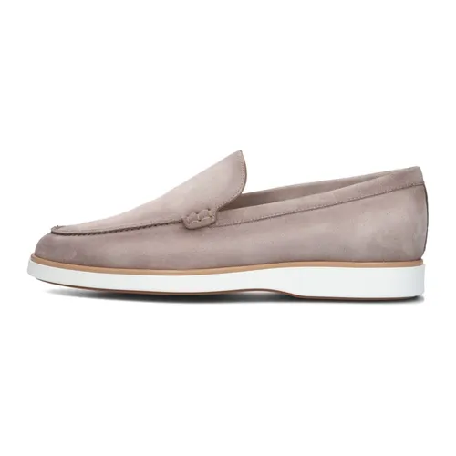 Beige Suede Loafers Classic Style - Magnanni - Modalova