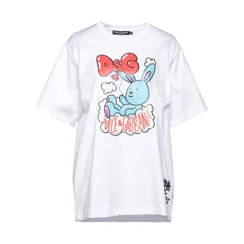 White T-Shirt - Dolce & Gabbana - Modalova