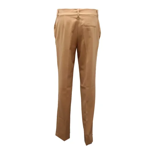 Wool Blend Trousers Golden-Beige - Twinset - Modalova