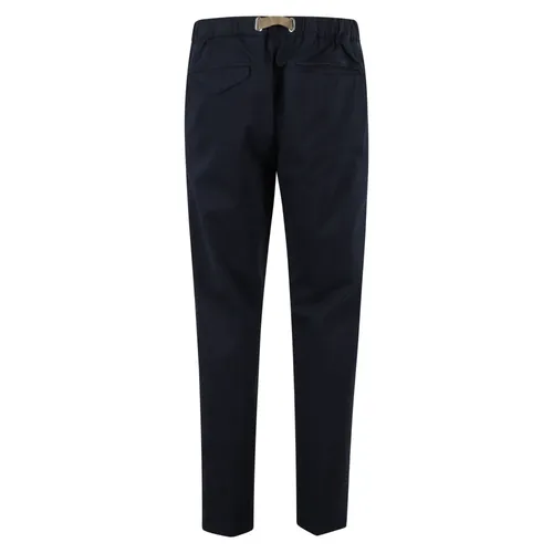 Pantaloni in Cotone Blu con Cintura - White Sand - Modalova