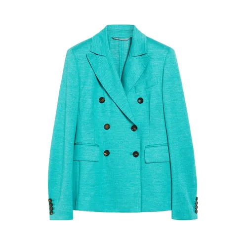 Cotton and Linen Knit Blazer - Max Mara - Modalova