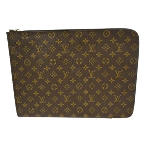 Clutch de lona Pre-owned - Louis Vuitton Vintage - Modalova