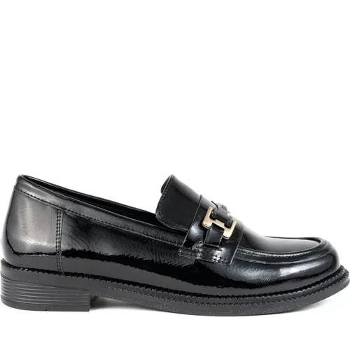 Black casual closed loafers - Vaani - Modalova