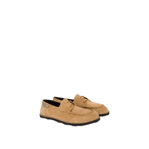 Suede Loafers - Moschino - Modalova