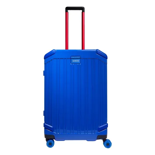 Blue Medium Trolley Luggage - Piquadro - Modalova