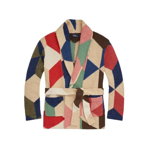 Patchwork Shawl Collar Cardigan - Polo Ralph Lauren - Modalova