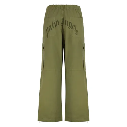 Durable Comfortable Olive Green Cargo Pants - Palm Angels - Modalova