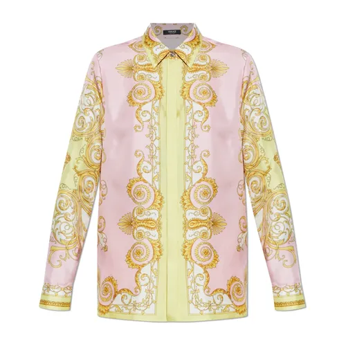 Silk Shirt - Versace - Modalova