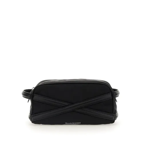 Logo Beauty Case with Zip Closure - Alexander McQueen - Modalova