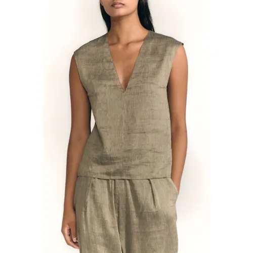 V-neck Sleeveless Top - Cortana - Modalova