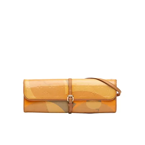 Pre-owned Leather Envelope Clutch - Louis Vuitton Vintage - Modalova
