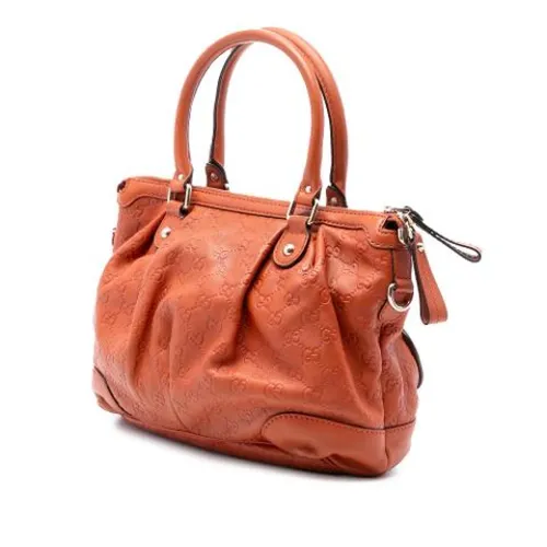 Pre-owned Leather Handbag - Gucci Vintage - Modalova