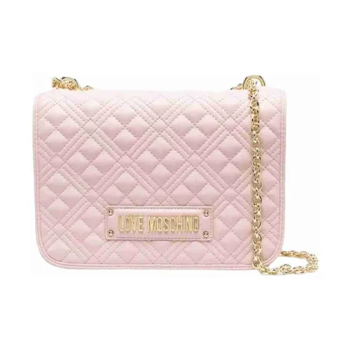 Quilted PU Shoulder Bag - Love Moschino - Modalova