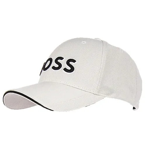 Minimalist Beige Cotton Cap - Hugo - Modalova