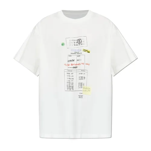 Printed T-Shirt - MM6 Maison Margiela - Modalova