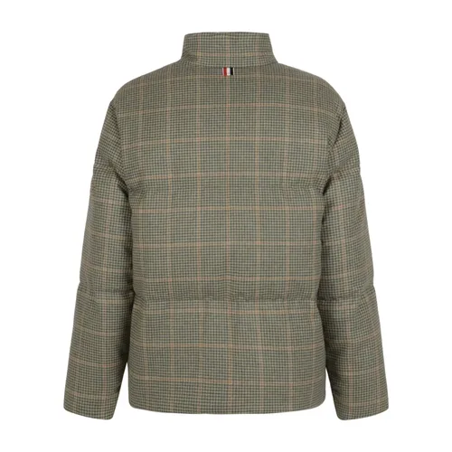 Bar Reversible Funnel Neck Zip Up Jacket - Thom Browne - Modalova
