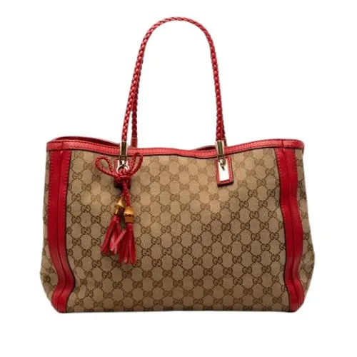 Pre-owned Canvas Tote - Gucci Vintage - Modalova