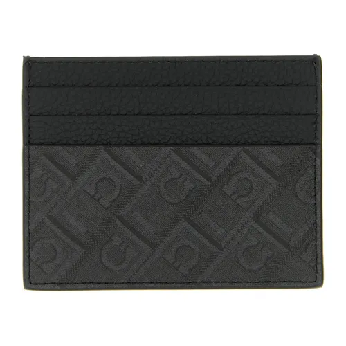 Hammered Leather Card Holder - Ferragamo - Modalova